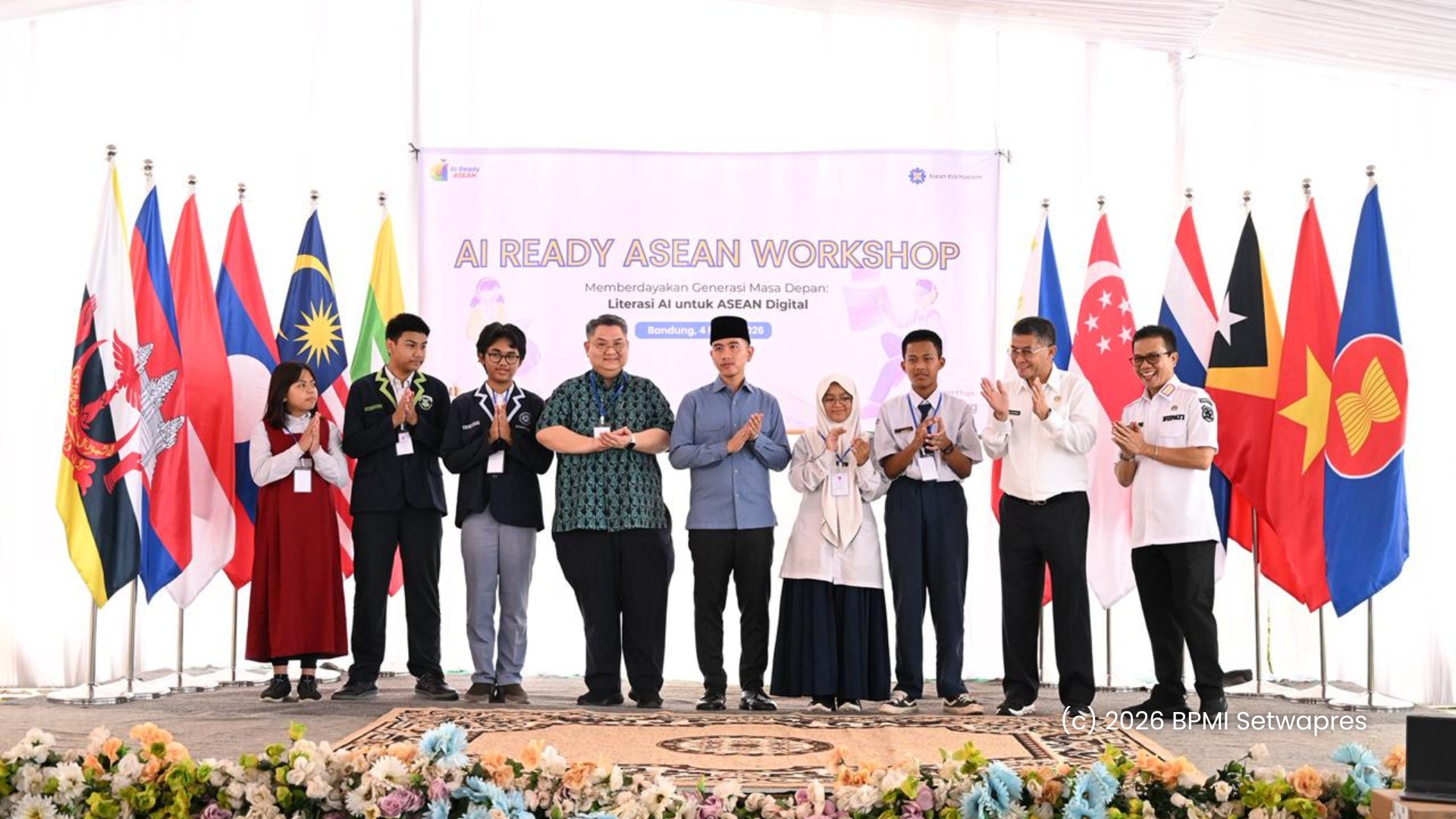 Kunjungan Wakil Presiden RI Gibran Rakabuming Raka di SMA Plus Muthahhari